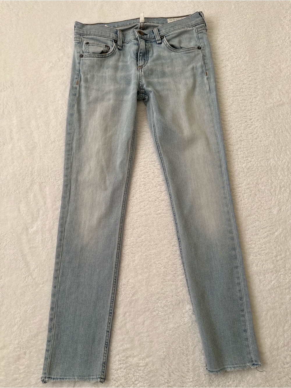 rag & bone The Dre Faded Blue Denim Jeans, No Portland, W1590K510CPO, Size 25